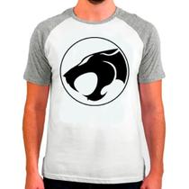 Camiseta Masculina Raglan Branca Desenho Thundercast 02