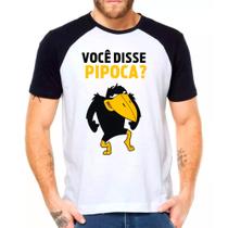 Camiseta Masculina Raglan Branca Jubileu Pipoca Picapau 02