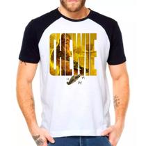 Camiseta Masculina Raglan Branca Star Wars Chewie 33 Camiseta Masculina Raglan Branca Star Wars Chewie 33