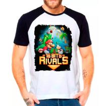 Camiseta Masculina Raglan Branca Super Mario 02