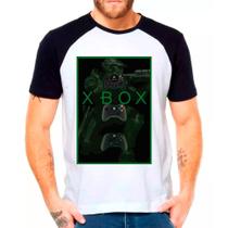 Camiseta Masculina Raglan Branca Xbox 02 - DESIGN CAMISETAS Camiseta Masculina Raglan Branca Xbox 02 - DESIGN CAMISETAS