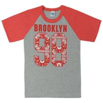 Camiseta Masculina Raglan Brooklyn - Patota Toda Camiseta Masculina Raglan Brooklyn - Patota Toda