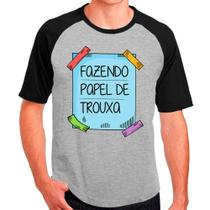 Camiseta Masculina Raglan Cinza Frases e Humor 02