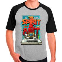 Camiseta Masculina Raglan Cinza video games jogos Anos90 Camiseta Masculina Raglan Cinza video games jogos Anos90