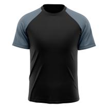 Camiseta Masculina Raglan Dry Fit Proteção Solar UV Básica