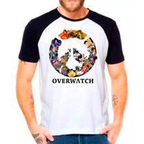 Camiseta Masculina Raglan Overwatch Jogos Games 04
