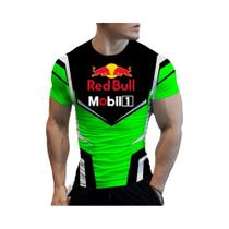 Camiseta Masculina Red Bull De Verão Para Esportes Radicais, Camiseta Grande Estampada Em 3D, Roupas