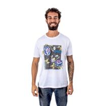 Camiseta masculina red nose estampada algodão malha peruana