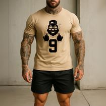 Camiseta Masculina Ref 247 Urso 9 Dedo Blusa Estampada Manga Curta Algodão 30.1 Camiseta Masculina Ref 247 Urso 9 Dedo Blusa Estampada Manga Curta Algodão 30.1