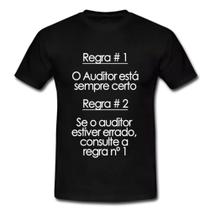 Camiseta Masculina Regra Auditor Tamanho GG
