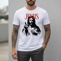 Camiseta Masculina Religiosa Branca Algodão 100 Christian Wear Manga Curta Faith Style Casual Regular Atemporal Camiseta Masculina Religiosa Branca Algodão 100 Christian Wear Manga Curta Faith Style Casual Regular Atemporal
