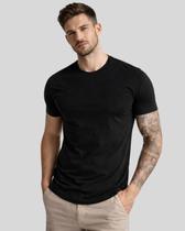 Camiseta Masculina Reta Lisa 100 Algodão Manga Curta Alta Qualidade