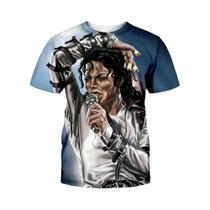 Camiseta Masculina Retrô Michael Jackson Hip-Hop Verão Casual Harajuku Streetwear Manga Curta