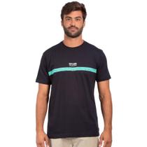 Camiseta Masculina Rip Curl Gabe Stripes Preta 0020MTE90