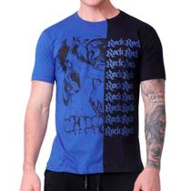 Camiseta Masculina Rock Caveira Slim Fit M Algodão Biotwo Camiseta Masculina Rock Caveira Slim Fit M Algodão Biotwo
