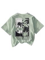 Camiseta masculina RoseSeek de manga curta Tropical 11Y verde menta