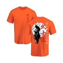 Camiseta Masculina Samurai - Estilo Japonês, Algodão, Ajuste Solto