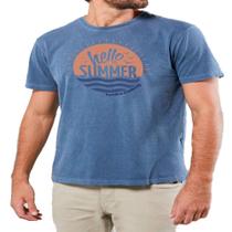 Camiseta Masculina Sandro Clothing Hello Summer Azul