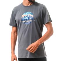 Camiseta Masculina Scoped View Cinza - Columbia Camiseta Masculina Scoped View Cinza - Columbia
