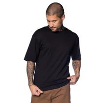 Camiseta Masculina Sea Surf Lisa Tecido Leve Preto