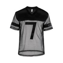 Camiseta Masculina Sexy De Malha De PU Transparente Com Mangas Curtas Para Uso Em Clubes Camiseta Masculina Sexy De Malha De PU Transparente Com Mangas Curtas Para Uso Em Clubes