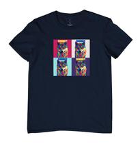 Camiseta Masculina Shiba Pop Art Camiseta Masculina Shiba Pop Art