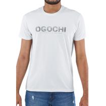 camiseta masculina silm branca ogochi