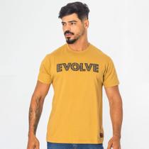 Camiseta Masculina Slim Aplique Emborrachado Gola Redonda
