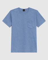 Camiseta Masculina Slim Bolso Frontal Em Malha Fio A Fio Camiseta Masculina Slim Bolso Frontal Em Malha Fio A Fio