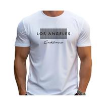Camiseta Masculina Slim Fit - Algodão, Estampa Los Angeles - Casual e Esportiva