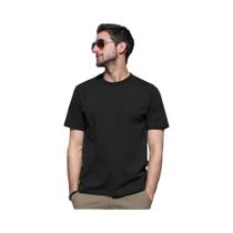 Camiseta Masculina Slim Fit De Algodão Com Gola Redonda E Manga Curta, Casual, Esportiva E Urbana
