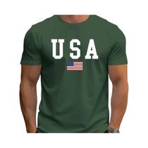 Camiseta Masculina Slim Fit De Algodão, Estilo Casual Com Estampa Grande, Gola Redonda E Manga Curta