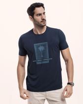 Camiseta Masculina Slim Fit Manga Curta Malha de Viscolaycra Premium