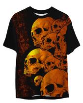 Camiseta Masculina Slin Fit Estampada T-shirt Caveira