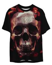 Camiseta Masculina Slin Fit Estampada T-shirt Skull
