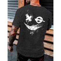 Camiseta Masculina Smile X O T-shirt Manfinity Camisa 100% Algodão Camiseta Masculina Smile X O T-shirt Manfinity Camisa 100% Algodão