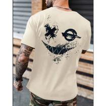 Camiseta Masculina Smile X O T-shirt Manfinity Camisa 100% Algodão Camiseta Masculina Smile X O T-shirt Manfinity Camisa 100% Algodão