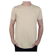 Camiseta Masculina Stoff MC Básica Bege - 04006 Camiseta Masculina Stoff MC Básica Bege - 04006