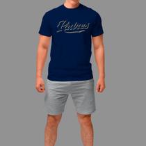 Camiseta Masculina Streetwear Casual Estilosa Manga Curta Gola Redonda
