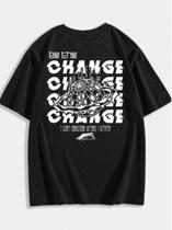 Camiseta Masculina streetwear change T-shirt Camisa Style