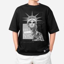 Camiseta Masculina Streetwear Fio 30.1 Penteada Premium