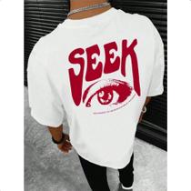 Camiseta Masculina Streetwear Seek Anticipated Gaze Hip Hop 100% Algodão Premiun