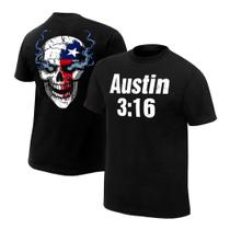 Camiseta masculina Suopaint Black Stone Cold Steve Austin 3:16 Texas Camiseta masculina Suopaint Black Stone Cold Steve Austin 3:16 Texas