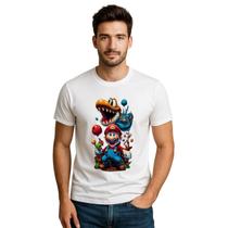 Camiseta Masculina Super Mario Bros Algodão Premium Camiseta Masculina Super Mario Bros Algodão Premium