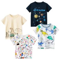 Camiseta masculina TABNIX Solar Dinosaur de manga curta de 2 a 7 anos