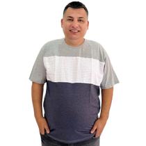 Camiseta Masculina Tamanho Grande Plus Size Gola Redonda