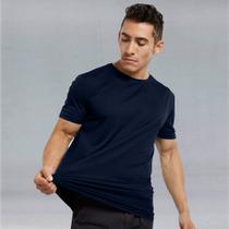 Camiseta Masculina Tech T-shirt Modal Básica Não Amassa Anti Odor