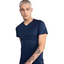 Camiseta Masculina Tecnológica T-Shirt Modal Gola V Básica