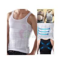 Camiseta Masculina Térmica de Compressão para Atividades Físicas com Painel Redutor de Abdômen