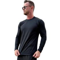 Camiseta Masculina Térmica Peluciada Blusa Manga Longa Segunda Pele Inverno